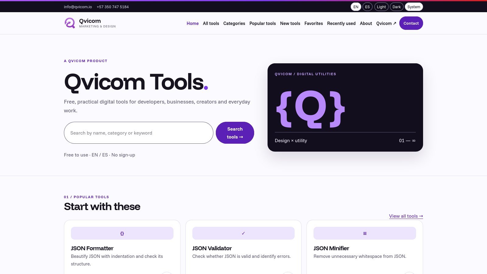 Qvicom Tools